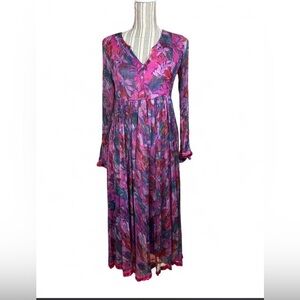 Vile Parle gauzy vintage floral print sun dress